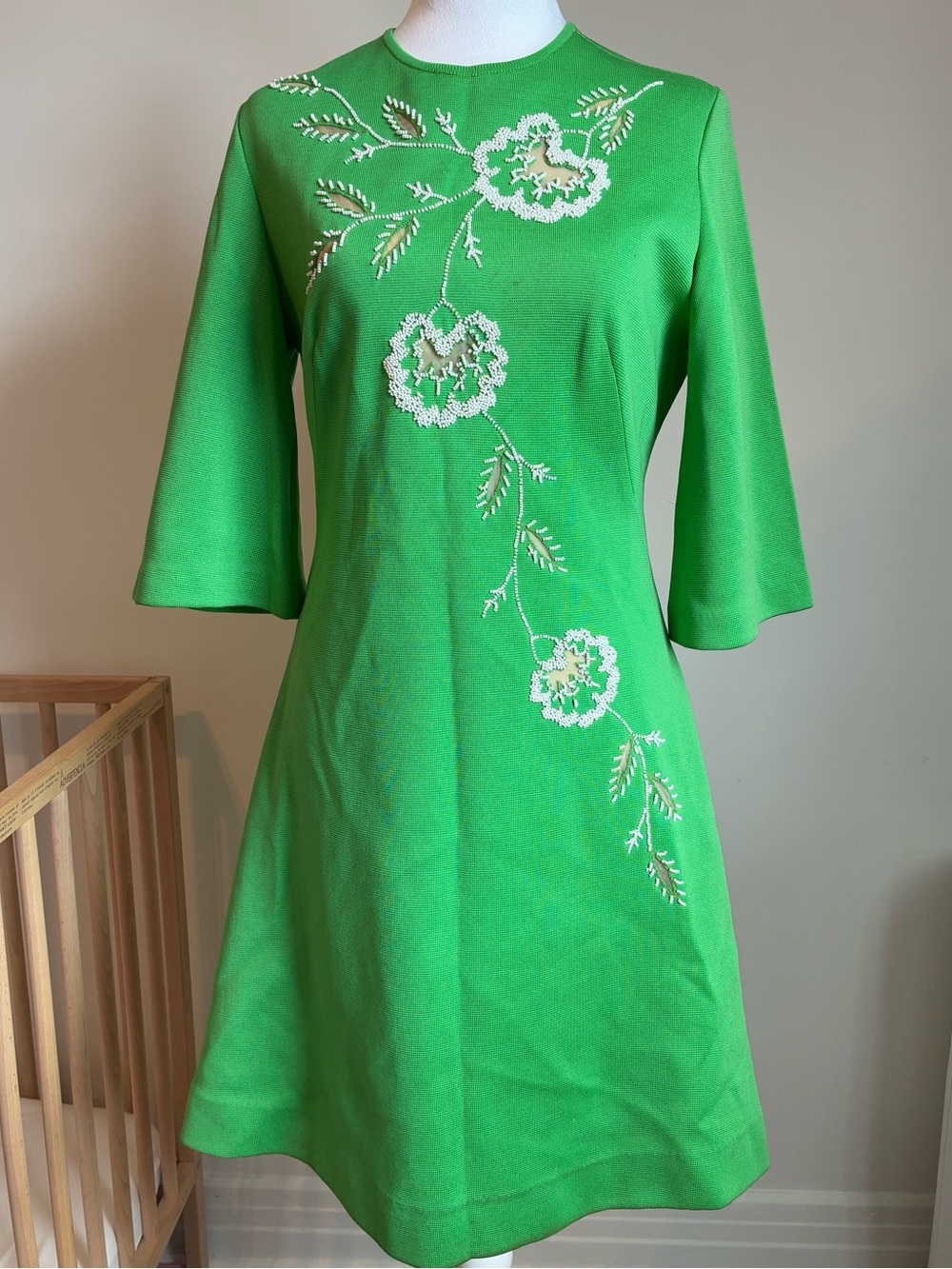 60s mod beaded dress
